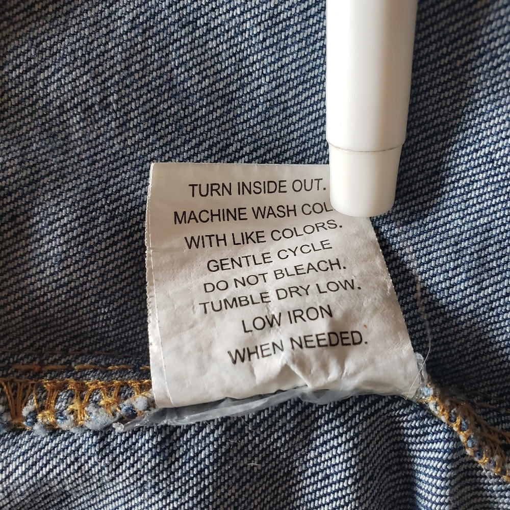 LOVE FIRE Short Sleeve Cropped Jean Jacket - Picture 8 of 10